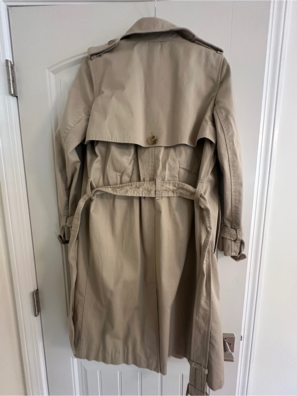 GAP - Khaki Double-Breasted Trench Coat - Picture 8 of 13